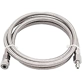 Paintball Filling Hose Whip Extension Stainless Steel Air Fill Station & Charging System with Quick Disconnect 60inch