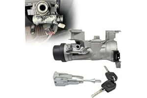 NLQR Ignition Switch Door Lock Cylinder Compatible with VW Jetta 2011-2018/EOS 2007-2011/GOLF 2004-2011/RABBIT 2006-2009/TIGUAN 2008-2011 Anti-Theft Chips in Key # 1K0905851B 1K0905865A 5C6800375