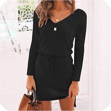 black sweater dress amazon