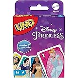 UNO Disney Princesses Matching Card Game, 112 Cards with Unique Wild Card & Instructions for Players 7 Years & Older, Gift fo