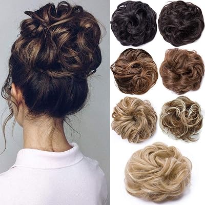 Rich Choices Messy Hair Bun Extensions Dark Brown 30 g Synthetic Japanese Fiber