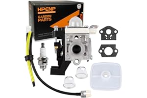 HPENP SRM 225 Carburetor for Echo SRM225 GT225 GT225i PE225 PAS225 SHC225 PPF225 SRM225i GT225L PPF235ES SHC225S Trimmer Premium Weed Eater Edger Carb with Tune Up Kit Primer Bulb Spark Plug fuel line