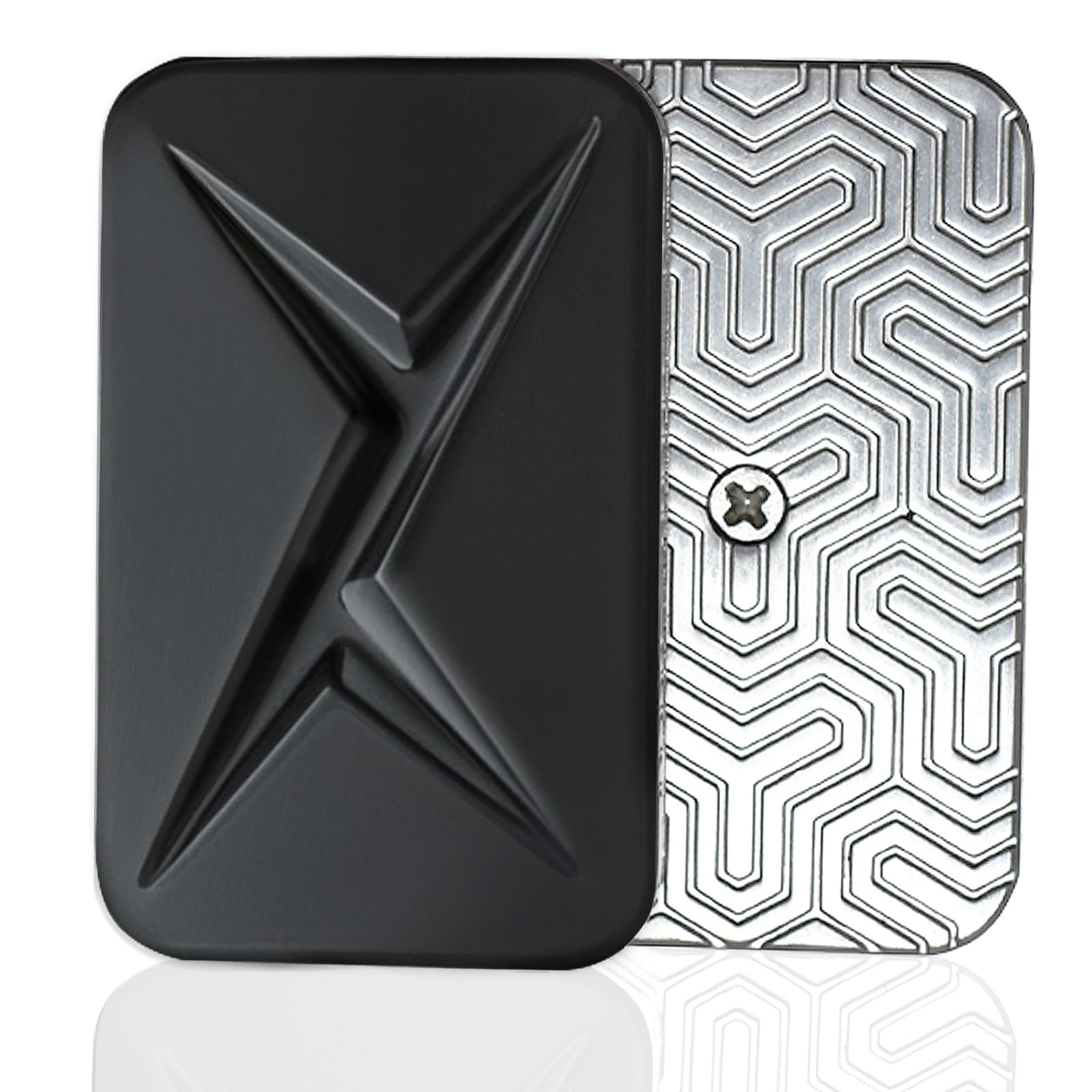 Sunny Power Metal Fidget Slider Stress Relief Toy, Metal Push Card, Portable ADHD Fidget Toys for Adults Anxiety Relief Magnetic Sensory Desk Toy, Gift for Boyfriend Fidget Spinners for Men and Women