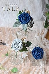 Breeze Talk Artificial Flowers Royal Blue Roses