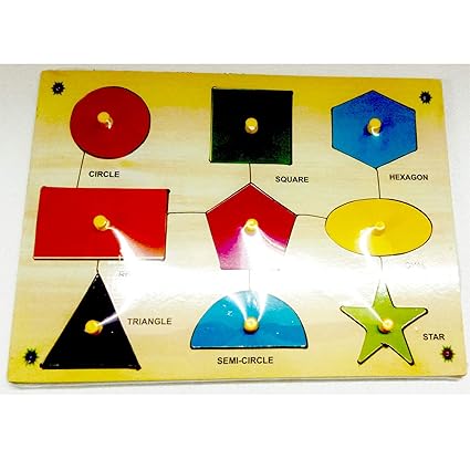 Healthy Brains Learning Wooden Puzzles for Kids (Shapes)