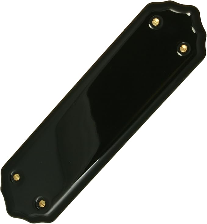Black Ceramic / Porcelain Door Finger Plate 280mm x 78mm Amazon.co.uk