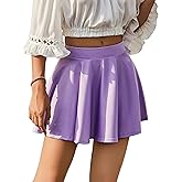 Avidlove Pleated Mini Skirt Plaid Skirts High Waist A Line Skater Skirt for Lingerie Schoolgirl