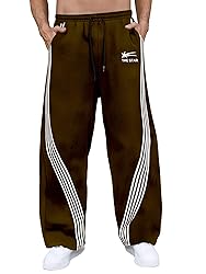 GORGLITTER Men's Baggy Wide Leg Sweatpants Y2K