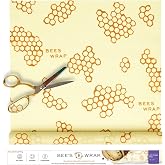 Bee's Wrap Beeswax Wrap Roll, 14 x 53 in - Honeycomb | Cut to Size Organic Beeswax Wraps - Plastic Free - Reusable Food Storage - Wrap Bowls, Bread &amp; Produce - Made in USA