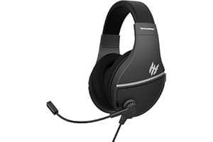 TECWARE Q2 Professional Gaming Headset with Crystal Clear Mic & Large Earpads, Gaming Headphones for Mobile Phone, PS4, PC and Tablet. (Black)