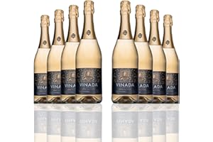 VINADA - Crispy Chardonnay - Zero Alcohol Wine - 750 ml (8 Glass Bottles)
