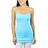 ToBeInStyle Women's Layering Cami Top w/Adjustable Spaghetti Straps Tank
