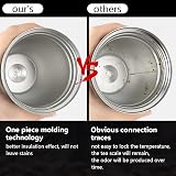 CS COSDDI Travel Mug Insulated Stainless Steel 380 ml White-A Leakproof Lid view 7