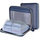 YUHAN PRETTY Credit Card Holder Wallet Large Leather Passport Case 42 Card Slots