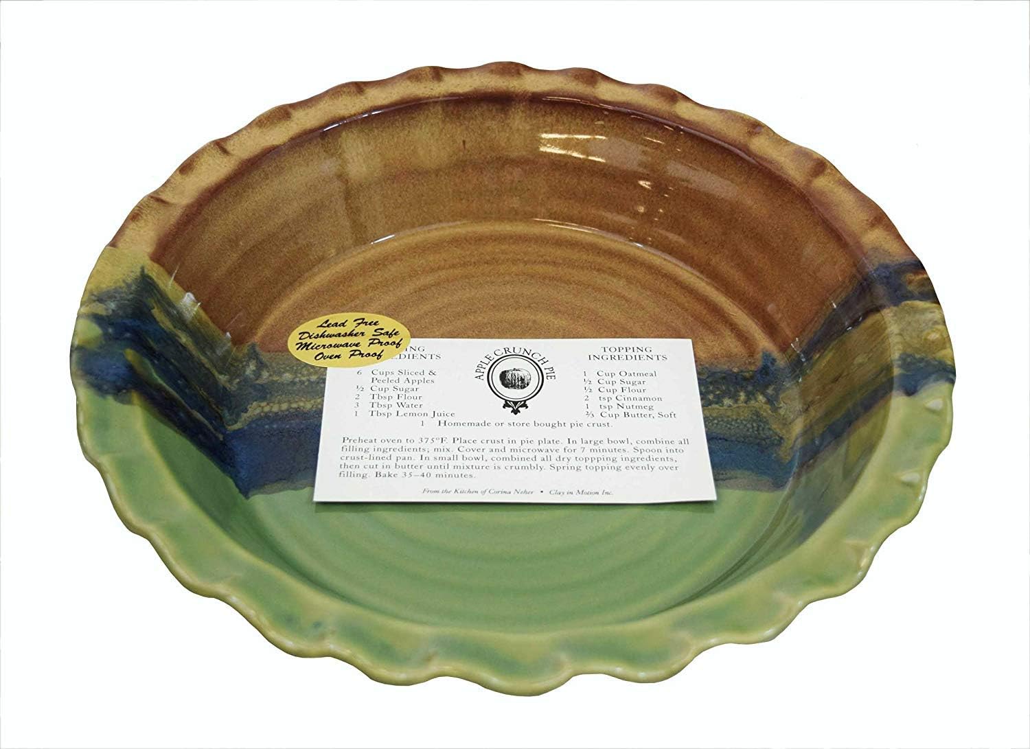 Clay in Motion Pie Plate (Mountain Meadows)
