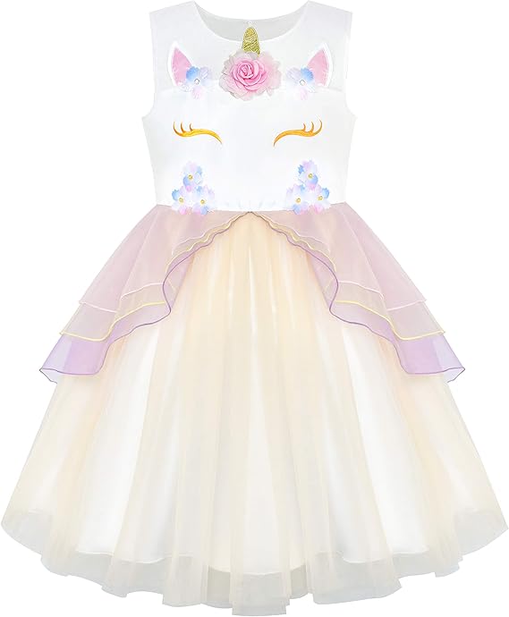 big girls unicorn dress