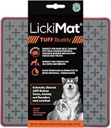 LICKIMAT Lickimat Tuff Red Heavy-Duty Slow Feeder Dog Mat