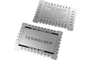 YESWELDER Wet Film Thickness Gauge Comb, 1-80 Mil Scale, Step and Notched for Paints Resins,Aluminum