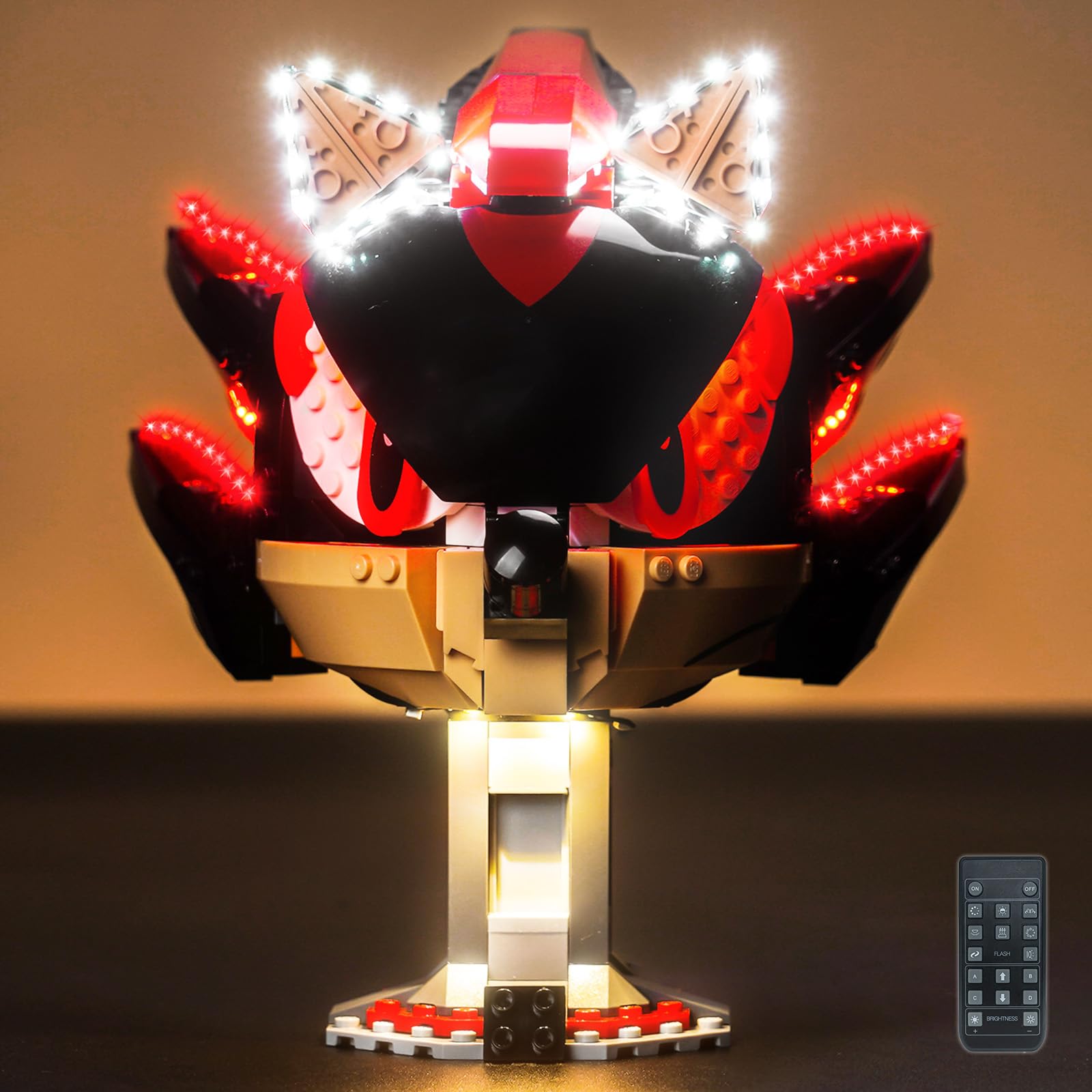 LocoLee Led Light Set Compatible with Lego Shadow the Hedgehog RC Version Led Decoration Lighting Kit Compatible with Lego 77000 Building Blocks Model,Only Lights Set,No Model — image 1