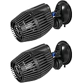 AQUANEAT 2 Pack Aquarium Circulation Pump,800 GPH Fish Tank Powerhead, Saltwater Wave Maker, Submersible Water Pump with Suction Cup