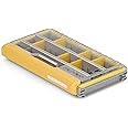Plano EDGE 3500 Premium Tackle Storage with Rustrictor Rust-Resistant Technology, Gray and Yellow, Waterproof Terminal Tackle Box Organization, Small