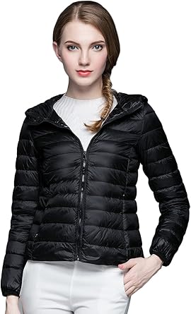 short hooded down jacket