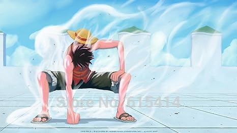 Amazon Com Anime Family 005 One Piece Op Monkey D Luffy Fighting Hot Japan Anime 42 X24 Poster Posters Prints