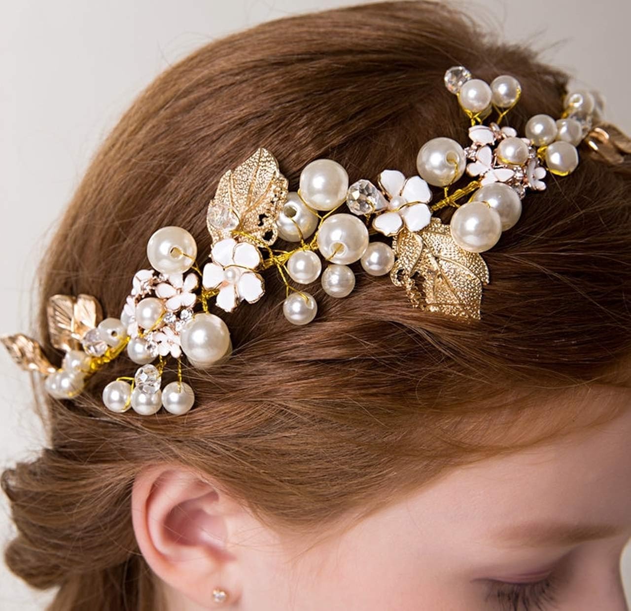 Amazon Kuros 髪飾り カチューシャ 結婚式 子供 ヘッドドレス ヘアアクセサリー ヘアバンド フラワー ガール 発表会 入学式 卒業式 葡萄 デザイン Nv3019 1 カチューシャ ヘアバンド 通販