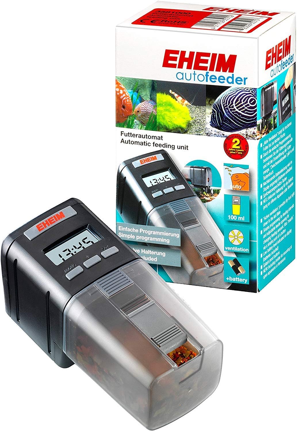 Eheim Automatic Battery Fish Feeding Unit Amazon Co Uk Pet Supplies