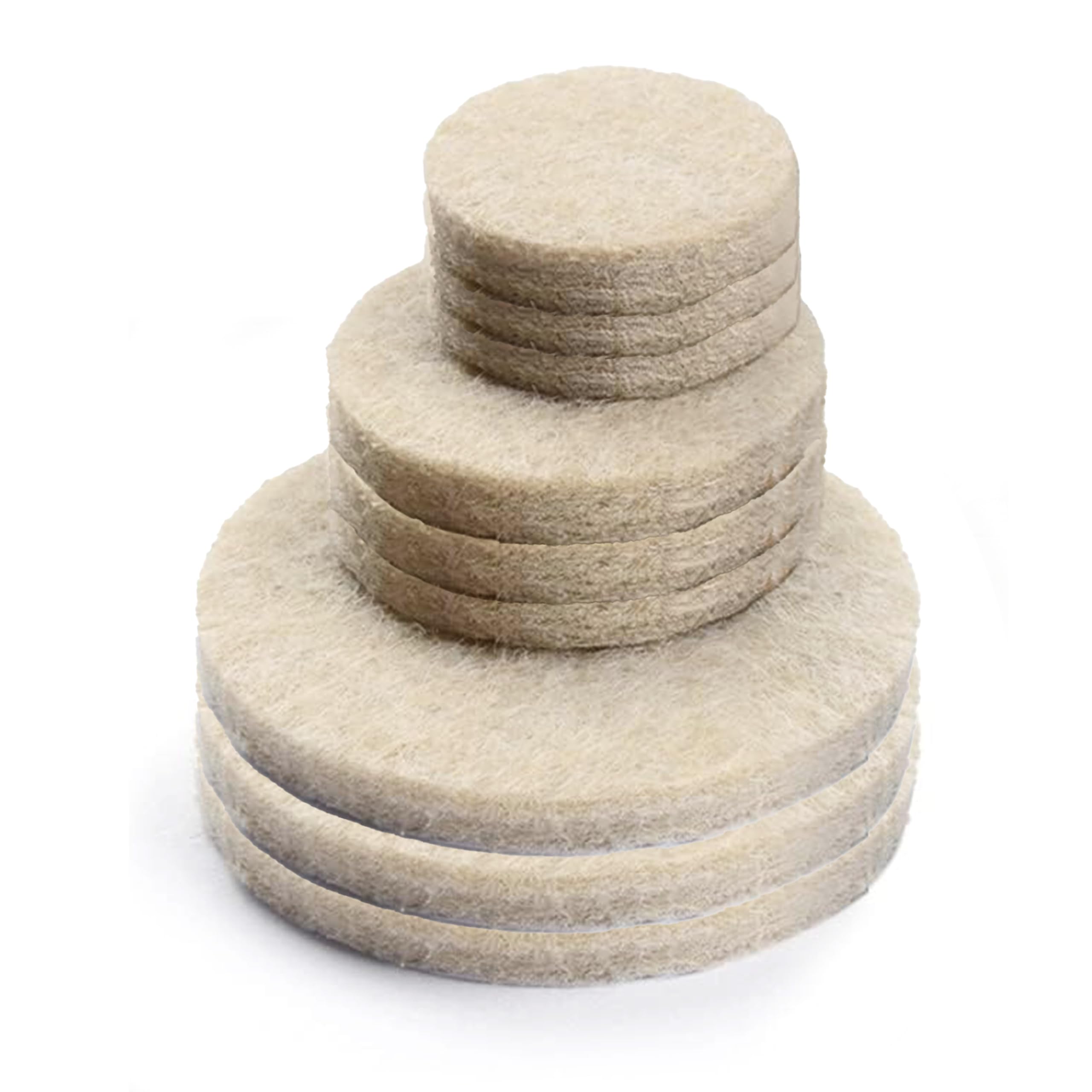 Premier Housewares Easy Applicable Beige Felt Pads For Furniture Feet | Superior Protection Furniture Pads | Discreet Chair Feet Protectors | Versatile Feet Pads Floor Protectors