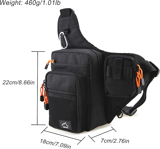 Hetto Sac Bandouliere En Nylon 1000d Pour Homme Noir Amazon Fr Sports Et Loisirs