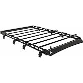 TKMAUTO Black Roof Rack Cargo Storage (2018-2024 Jeep Wrangler JL 4 Doors Hard top Full Size)