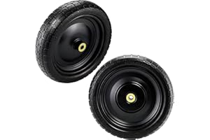 Vypart 13" No Flat Solid Tire Wheel Replacement Fit For Gorilla Cart,Garden Cart,Nursery Carts,Hand Truck Wheels,Wheelbarrow Tire,Yard Cart,Garden Trailer,Max Load 300lbs 2 Pack