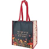 Karma Reusable Gift Bags - Tote Bag and Gift Bag with Handles - Perfect for Birthday Gifts and Party Bags RPET 1 Mushroom Large