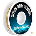 Square Brass Wire 18 Gauge 1.0x1.0mm (30 Feet) - Jewelry Crafting Wire for Metalworking, DIY Projects, Clockmaking