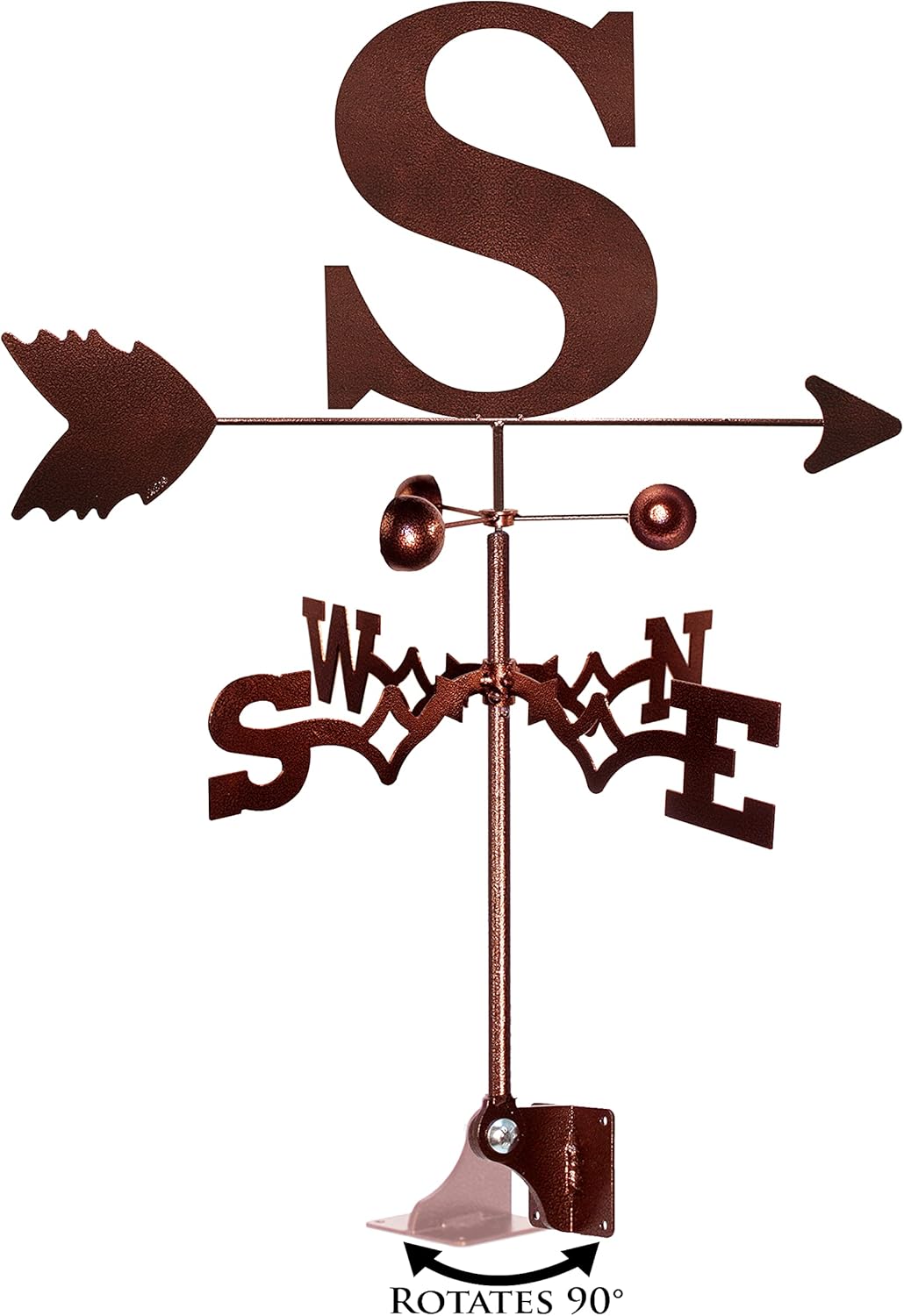 Weathervanes - SWEN Products Monogram Letter Weathervane (Adjustable Mount Included)