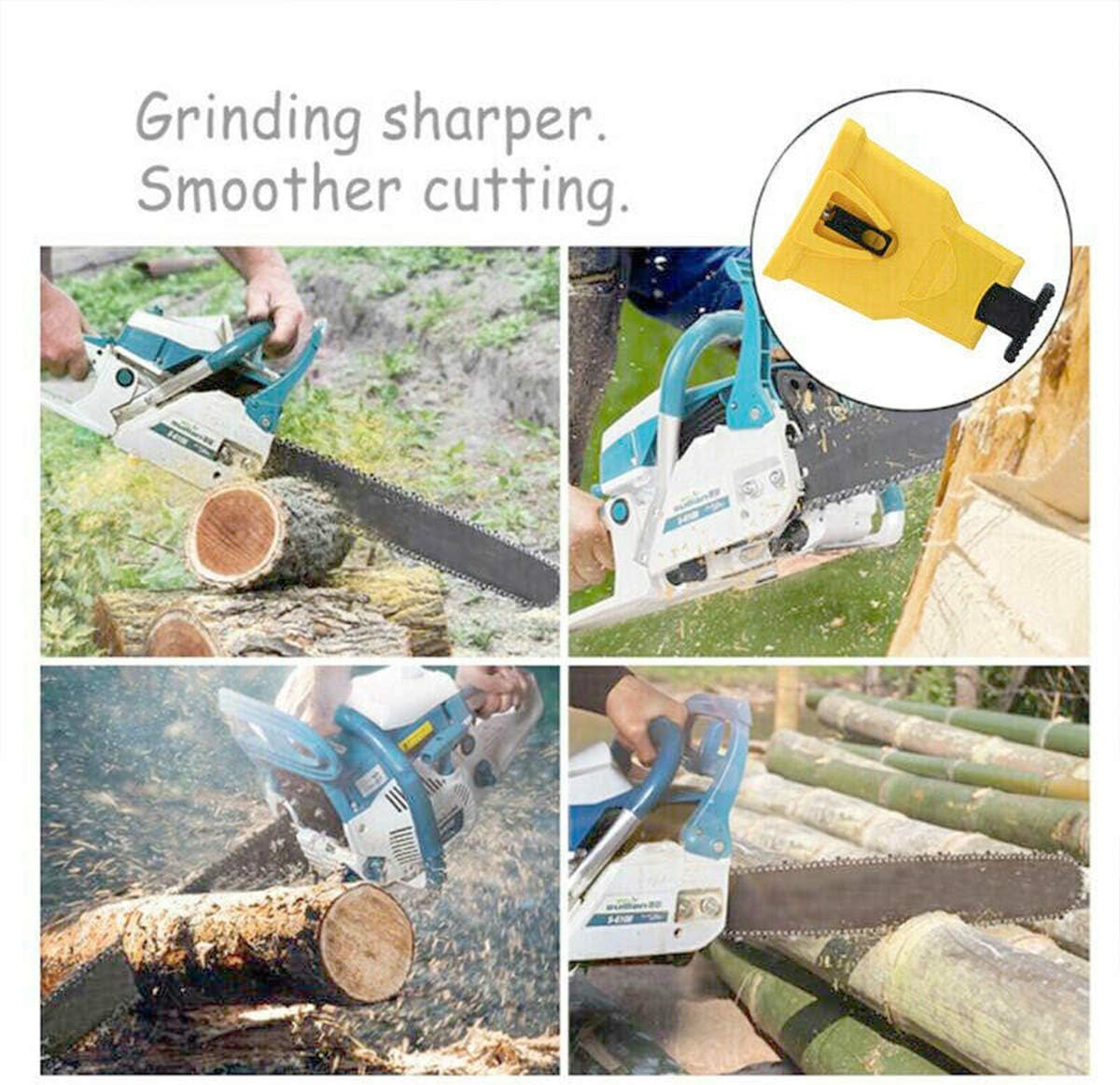 Eyourlife Chainsaw Sharpener Sharpening Stone Universal Chain Saw Blade Sharpener Grinder Tools Bar Mounted Chainsaw Teeth Sharpener (Cover): Garden & Outdoor