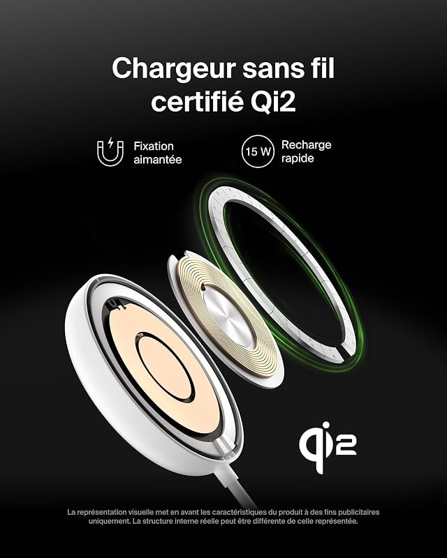 BoostCharge Pro Socle De Recharge Magnétique 15 W avec Support