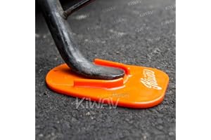 KiWAV Motorcycle Motocross Kickstand pad Support Orange x1 Piece Soft Ground Outdoor Parking Anti Sinking