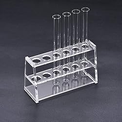 KNMNIU Acrylic Test Tube Holder Rack 6 Sockets for