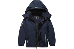 BYLESIN Kid's Waterproof Ski Jacket Warm Winter Coat Boys Snowboarding Jackets Outdoor