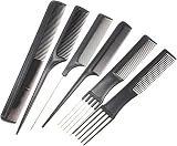 plastific 10pk Professional Hair Comb Set Barber Styling Cutting Detangling view 3