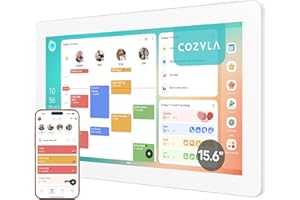 Cozyla Calendar Plus 2: 15.6" Smart Digital Calendar & No Subscription Family Dashboard, Electronic Touch Screen Wall Planner