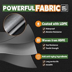 Tarps Heavy Duty Waterproof 9x12 Feet, 10Mil