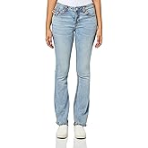 True Religion Women's Becca MID Rise Bootcut with Flap Super T Jeans- Isabella Color