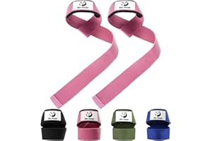 Sim Panda Lifting Straps, 24" Wrist Straps with 4mm Neoprene Padding for Women and Men,Weightlifting Straps for Bodybuilding,