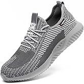 Furuian Steel Toe Shoes for Men Women Comfortable Non Slip Men's Safety Steel Toe Sneakers Industrial Warehouse Contstruction Work Shoes for Men