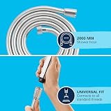 GROHE VitalioFlex Shower Hose 2m Silver TwistStop Chrome view 5