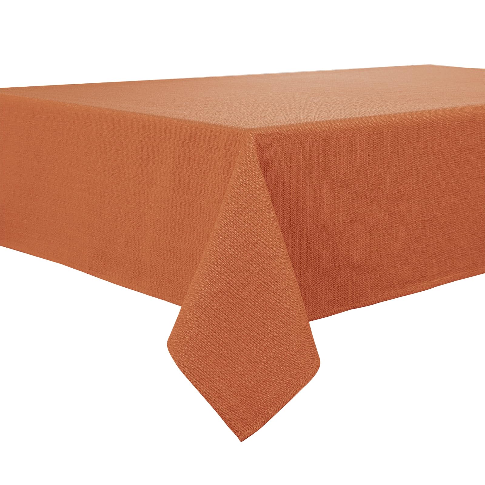 BALCONY & FALCON Rectangle Tablecloth Wrinkle Resistant and Water Proof Table cloth Decorative Linen Fabric Tablecloths for Dining Parties Kitchen Wedding and Outdoor Use (Cinnamon, 140x180 cm) — image 1