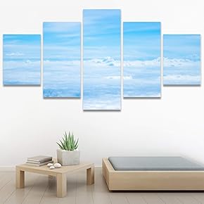 SIGNWIN 5 Panel Canvas Wall Art Modern Art...